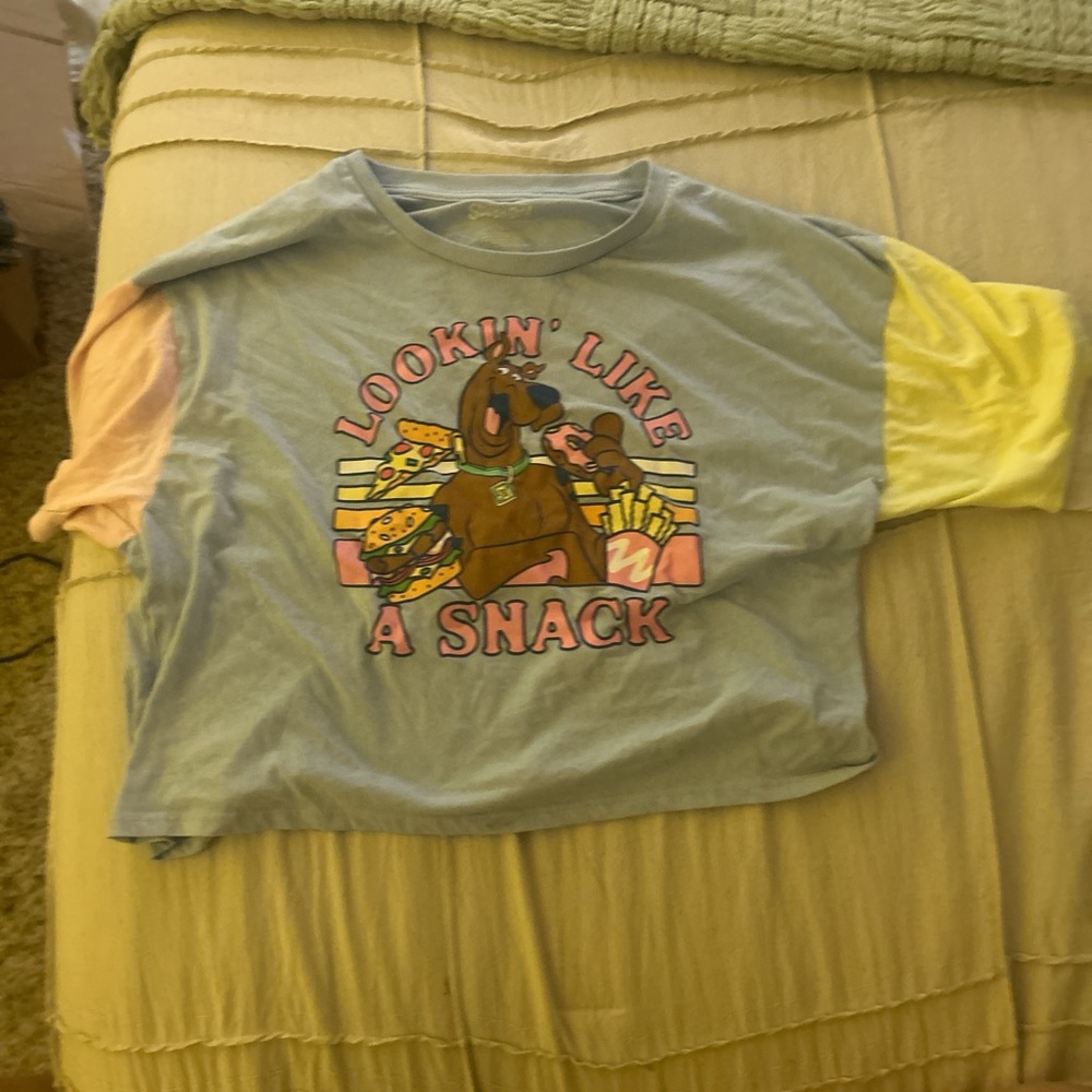Scooby-Doo Graphic T-Shirt - Blue pink and Yellow